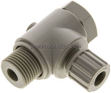 Winkel-Verschraubung G 1/2"-10x8mm, Polypropylen, Hohlschraube