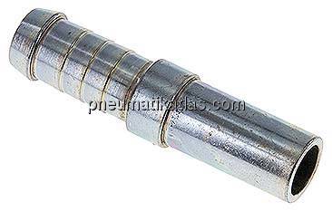 Schlauchnippel Rohr 16, Schl. 14 - 15mm, Stahl verzinkt