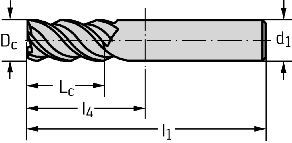 VHM-Eck-/Nutfräser