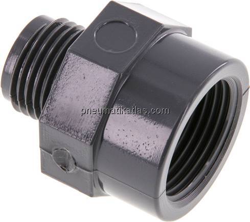 Reduziernippel G 1/2"(AG)-Rp 3/4"(IG), PVC-U
