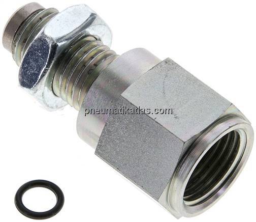 Manometeranschluss M 16x2 (AG) - G 1/2", Stahl verzinkt