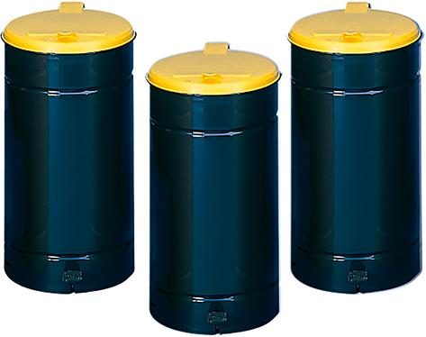 Abfallbehälter m.Pedal H700 mm D450 mm anthrazit