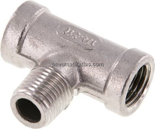 T-Einschraubstück Rp 1/4"(IG)-R 1/4"(AG), 1.4408