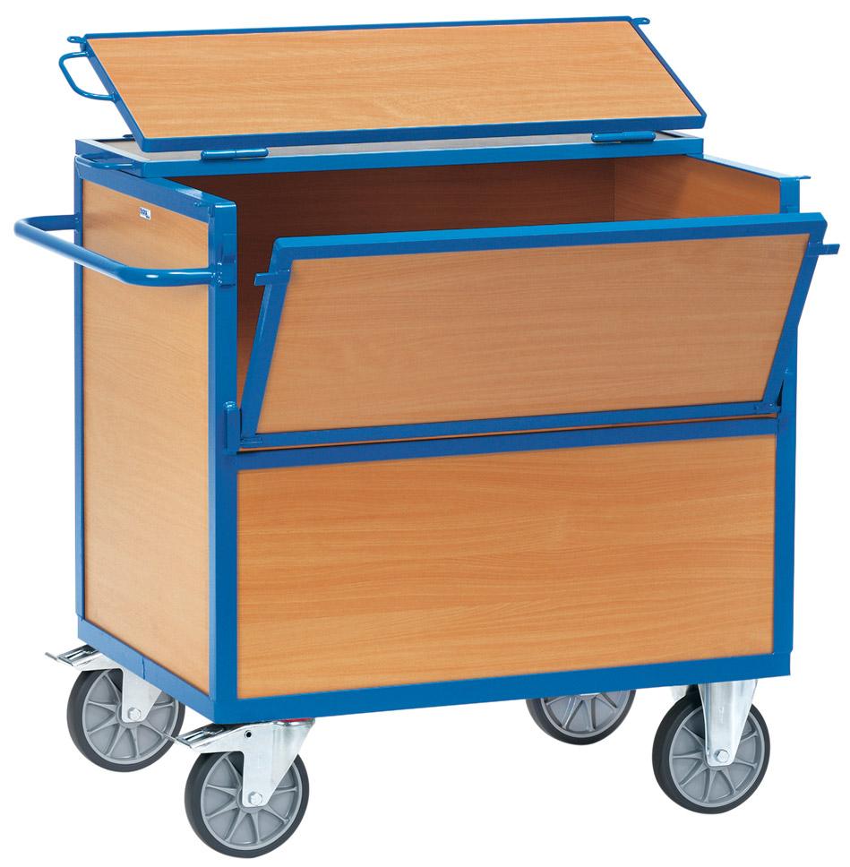 Holzkastenwagen 2853 1200x800mm m.Deckel fetra