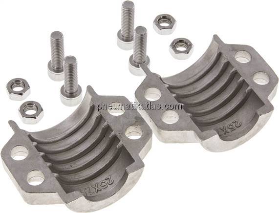 Klemmschalen 39 - 41mm, 1.4401, EN 14423 (DIN2826)