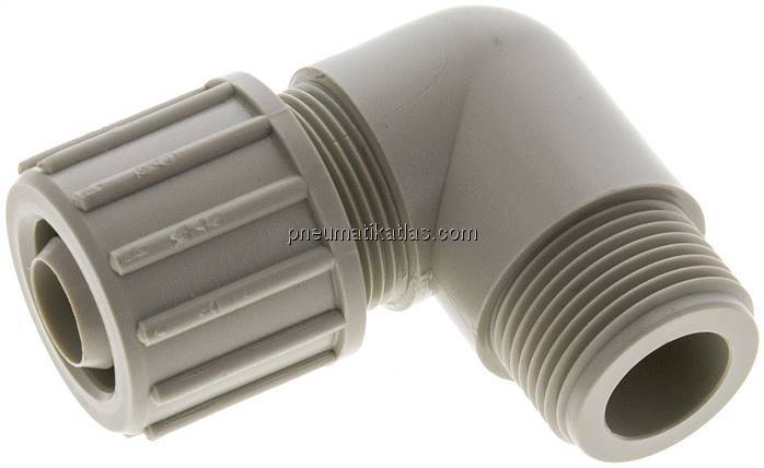 Winkel-Verschraubung G 3/4"-20x13mm, Polypropylen