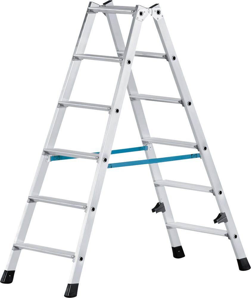 Stehleiter Nova B 2x6 Stufen Leiterlänge 1,37 m Arbeitshöhe 2,75 m ZARGES