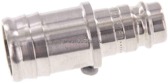Kupplungsstecker (NW10) 19 (3/4")mm Schlauch, 1.4404