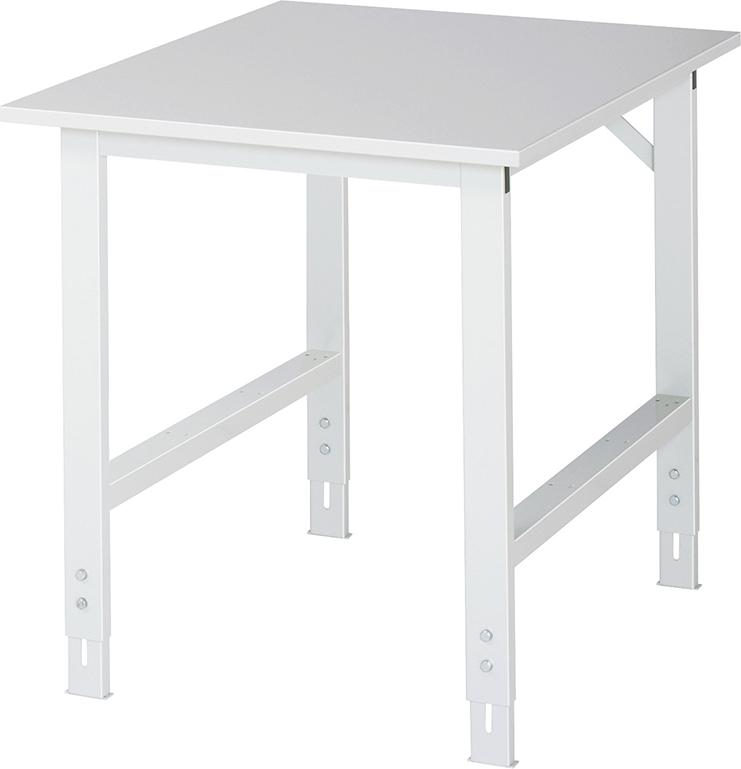 Arbeitstisch Tom - EGB-Melamin-Platte B750xT1000x H760-1080mm EGB-Melamin-Platte