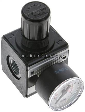 MULTIFIX Druckregler, Reihenmont. G 3/8", 0,2 - 6bar, Multifix 1