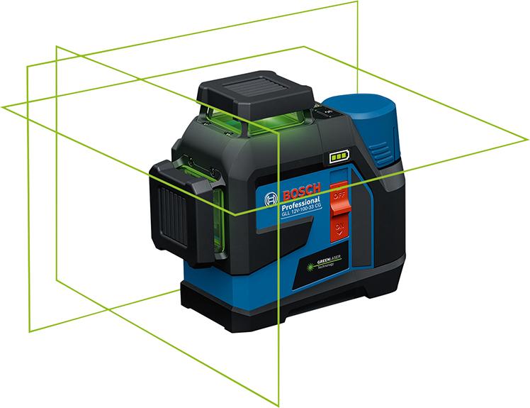 Linienlaser Set GLL 12V-100-33 CG Bosch mit AA1 + LB10