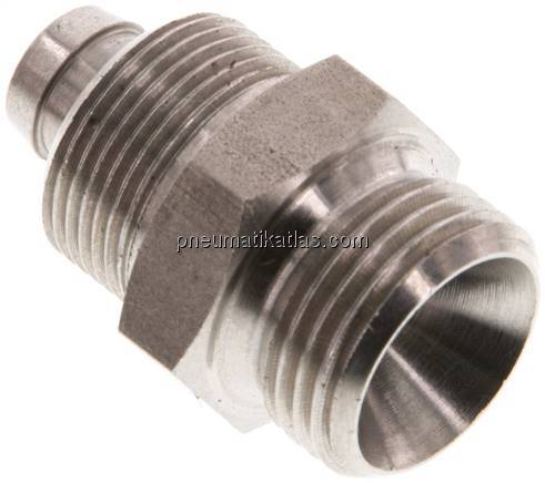 Gerades Gewindestück G 3/8"-10x8mm, 1.4571 ohne Mutter