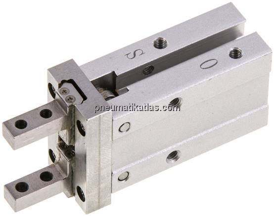 Parallelgreifer, Kolben 10mm, einfachwirkend - drucklos geöffnet (außen greifend