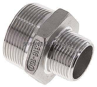 Doppelnippel NPT 1-1/2"-NPT 1", 1.4408