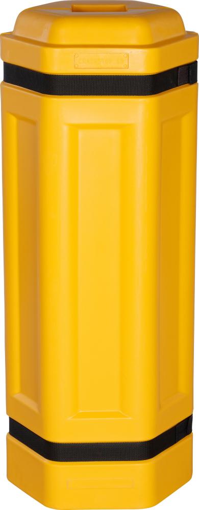 Säulenschutz achteckig für Pfosten B100xT100 mm gelb B435xT390xH1000 mm