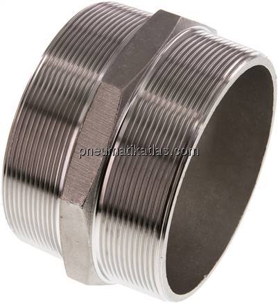 Doppelnippel R 4"-R 4", 1.4408