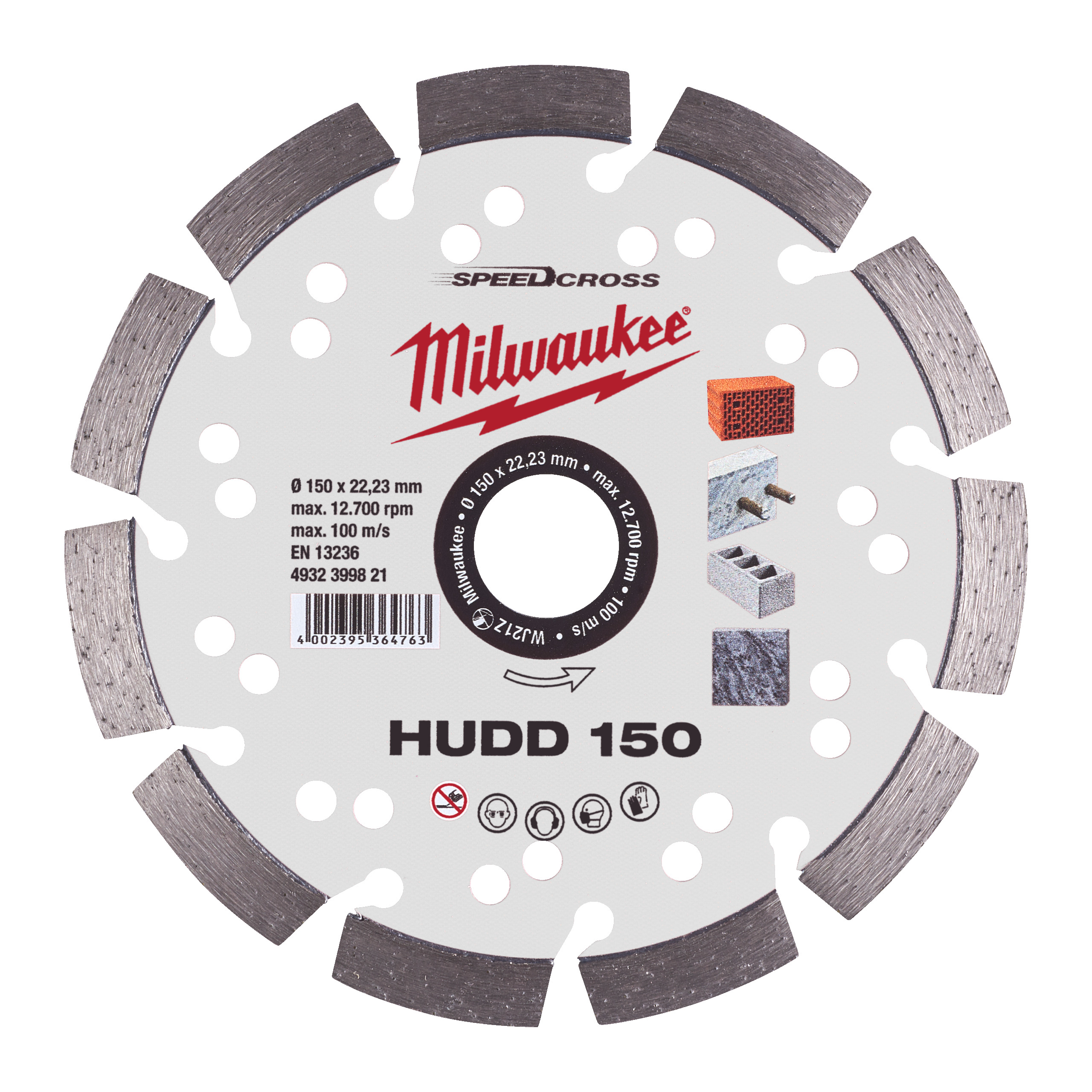 Speedcross Diamanttrennscheibe HUDD 150 mm für harte Materialien