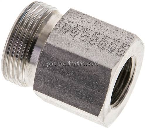 Aufschraub-Schneidringverschr. G 3/8"-18 L (M26x1,5), ohne Mutter & Schneidring, Aufschraub-Schneidringverschr. G 3/8"-18 L (M26x1,5), ohne Mutter & Schneidring,