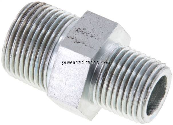 Doppelnippel NPT 3/4"-NPT 1/2", Stahl verzinkt