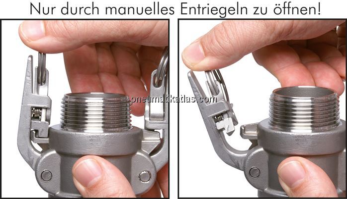 Anwendungsbeispiel: Schnellkupplungsdose mit Siche