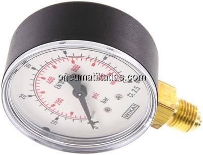 Manometer senkrecht (KU/Ms), 63mm, 0 - 60 bar, G 1/4"