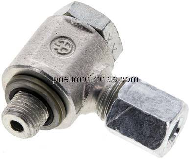 Winkel-Schwenkverschraubung G 1/8"-6 L (M12x1,5), Stahl verzinkt