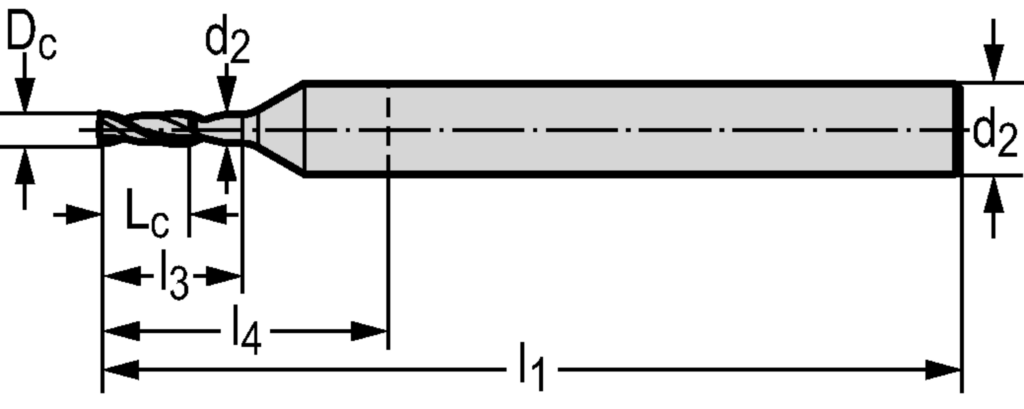 VHM-Eck-/Nutfräser