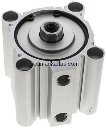 Kompaktzylinder, doppeltwirkend, Kolben 80mm, Hub 40mm Kompaktzylinder, doppeltwirkend, Kolben 80mm, Hub 40mm