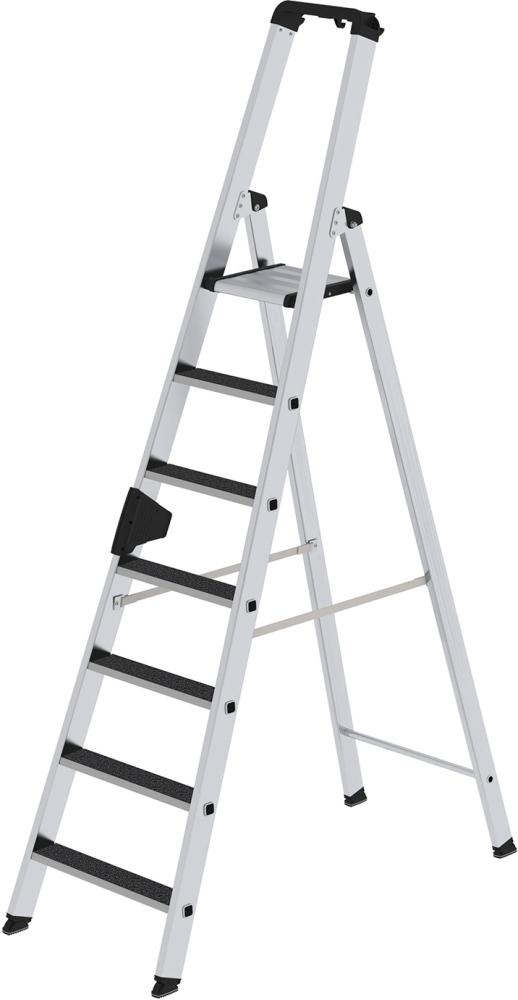 Alu-Stehleiter 7 Stufen clip-step R13 Gesamthöhe 2,28 m Arbeitshöhe bis 3,65 m
