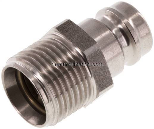 Temperierkupplungsstecker 13mm Zapfen,G 3/8"(AG)