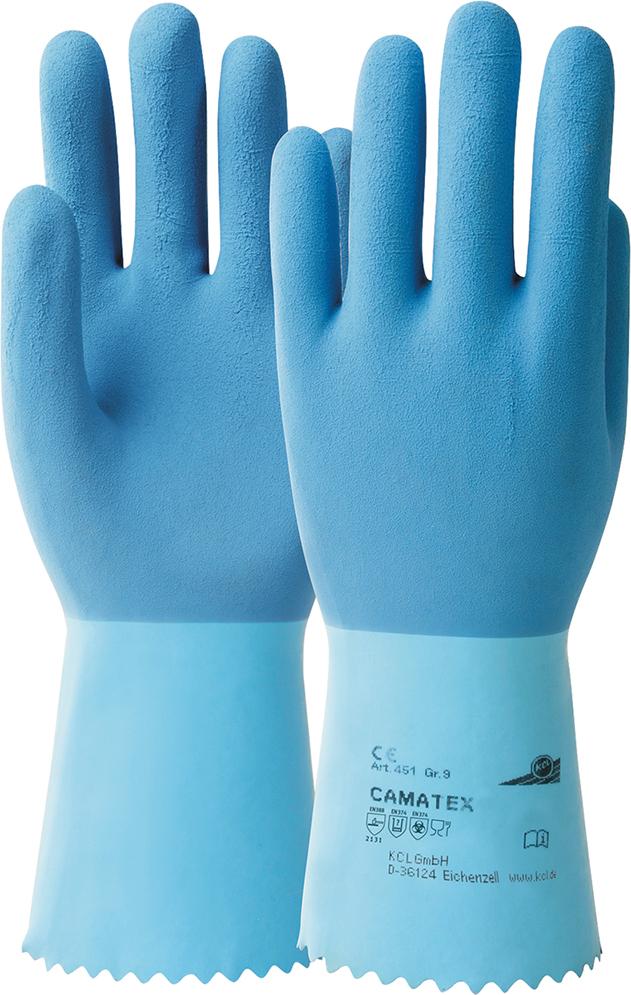 Handschuh Camatex 451, Gr. 10, blau