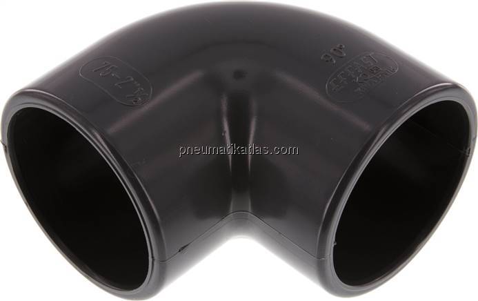 90°-Klebemuffen-Winkel, PVC-U, 75mm