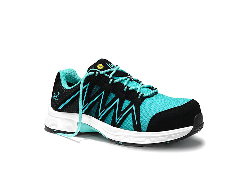 Sicherheitshalbschuh jo_SPEEDY black-aqua Low ESD S1PS