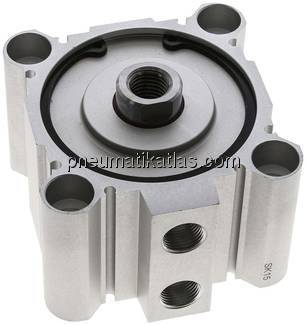 Kompaktzylinder, doppeltwirkend, Kolben 80mm, Hub 10mm Kompaktzylinder, doppeltwirkend, Kolben 80mm, Hub 10mm