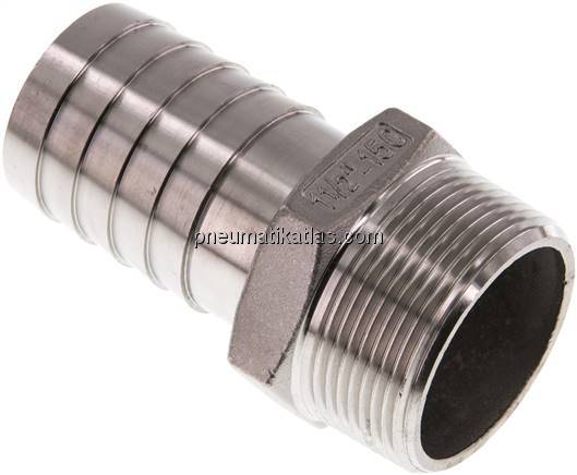 Gewindetülle NPT 1-1/2"-38 (1-1/2")mm, 1.4408