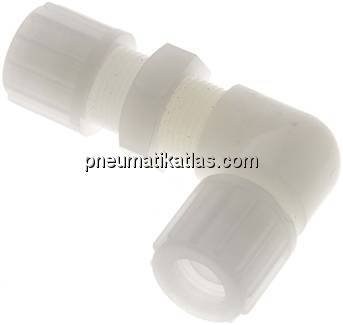 Winkel-Schott-Verschraubung 14x12mm, PVDF