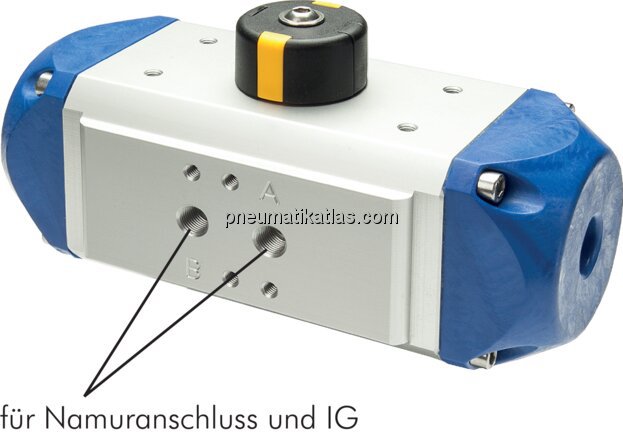 Exemplarische Darstellung: pneumatisch angetrieben