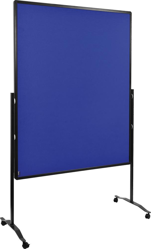 Moderationswand PREMIUM plus mobil Textil marineblau