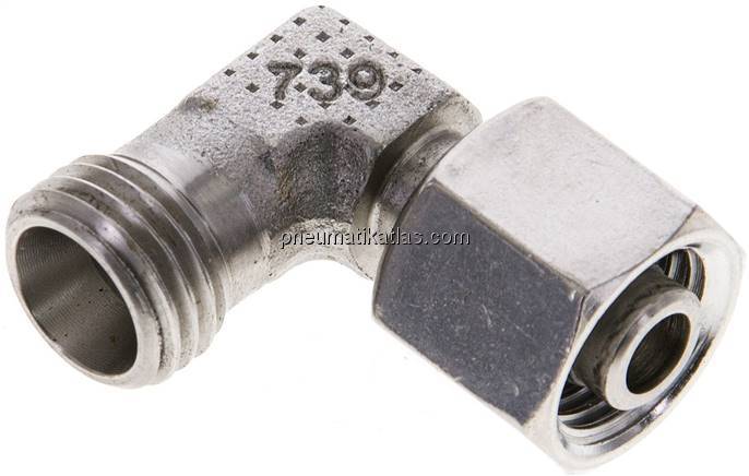 Einstellb. Winkel-Schneidringverschr. 8 L (M14x1,5), ohne Mutter & Schneidring, 