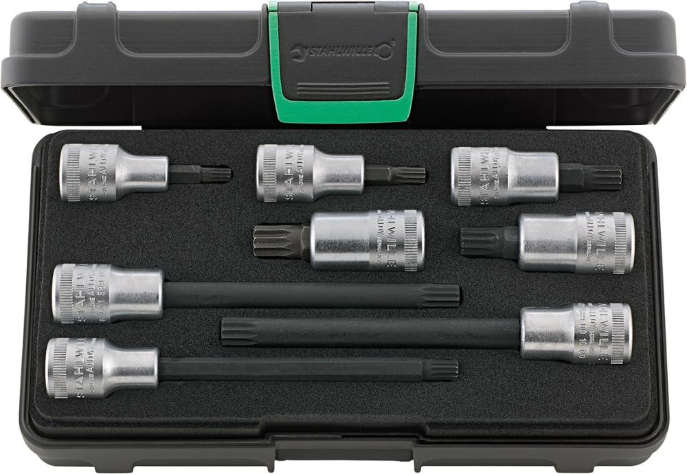 Schraubendrehereinsatz- Satz 1/2" XZN M6 bis M14 8-teilig Stahlwille