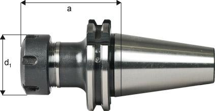 Spannzangenfutter DIN69871ADB SK50 ER40 A160 FORTIS