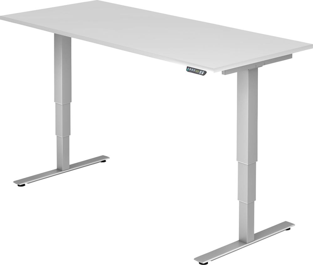 Schreibtisch XDSM 12 1800x800 Weiß/silber