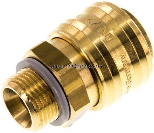 Kupplungsdose (NW7,2) G 3/8"(AG), Messing
