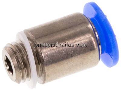 Gerader Steckanschluss M 6x0,75-4mm, Mini m. Innensechskt. Gerader Steckanschluss M 6x0,75-4mm, Mini m. Innensechskt.