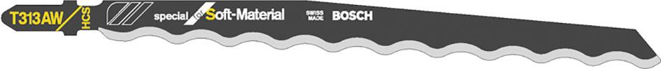Stichsägeblatt T313 AW Bosch VE à 3 Stück Special for Soft Material