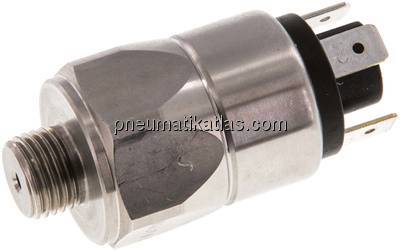 Edelstahl-Druckschalter 0,5 - 5 bar, G 1/4" Edelstahl-Druckschalter 0,5 - 5 bar, G 1/4"