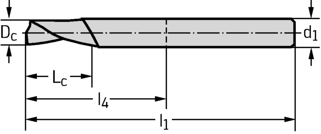 VHM-Eck-/Nutfräser