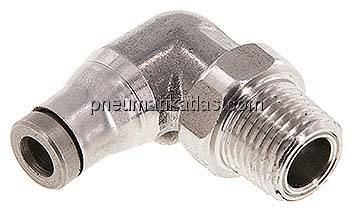 Winkel-Steckanschluss NPT 1/8"-4mm, IQS-Edelstahl