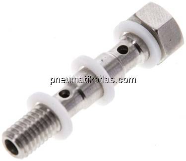 Hohlschraube, 2-fach M 5-27mm, 1.4571 Hohlschraube, 2-fach M 5-27mm, 1.4571