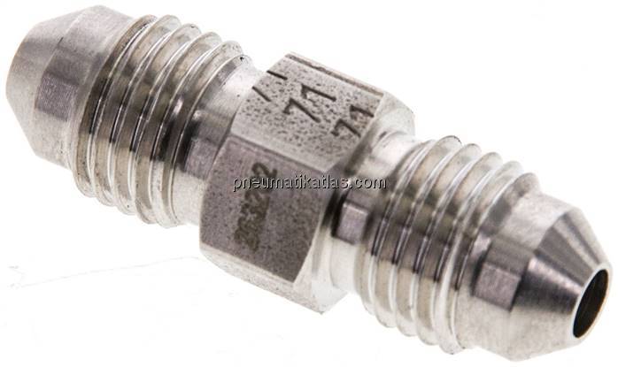 Doppelnippel UNF 7/16"-20(JIC)-UNF 7/16"-20(JIC), 1.4571